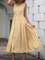 Mustard Sleeveless Boho Crew Neck Floral Dresses
