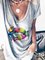 Gray Short Sleeve Cotton-Blend Shirts & Tops