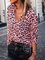 Leopard Printed Long Sleeve Shirts & Tops