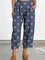 Blue Pockets Simple Pants