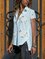 Short Sleeve Casual Floral Cotton-Blend Shirts & Tops