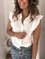 Casual Cotton-Blend Sleeveless Shirts & Tops