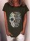 Black Short Sleeve Shift Casual Shirts & Tops