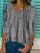 Black Short Sleeve Striped Floral-Print Shirts & Tops