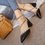 Pu Chunky Heel Rivet Ankle Strap Sandals All Season Shoes