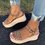 Leopard Daily Artificial Suede Sandals
