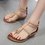 Pu Zipper Plus Size Wedge Heel Sandals