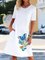 Casual Butterfly Print Pocket Midi Dresses