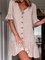 Polka Dot Half Sleeves Shift Casual Dresses