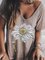 Women Fashion Plus Size Casual Cotton-Blend Floral Printed Short Sleeve Shirts & Tops
