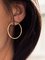 Women Alloy Round Earrings