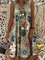 Green Sleeveless Crew Neck Floral Dresses