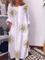 Plus size Crew Neck Floral Dresses