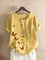 Vintage Casual Plus Size Butterflies Print Shirts Tops