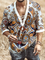 Brown V Neck Casual Shirts & Tops