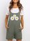 Army Green Pockets Casual Jumpsuits