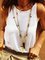 Women Spaghetti Round Neck Solid Casual Camis