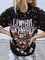 Black Short Sleeve Crew Neck Cotton Shirts & Tops