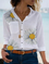 Plus size Floral Casual Shirts & Tops