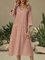 Yellow Casual Linen Dresses