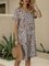 White Casual Floral Shift Dresses