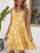 Yellow A-Line Sleeveless Sexy Dresses