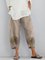 White Printed Casual Cotton Pants