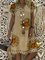 Khaki Cotton Printed V Neck Casual Dresses