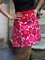 Rose Cotton-Blend Casual Floral-Print Skirts