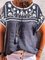Navy Blue Short Sleeve Crew Neck Shirts & Tops