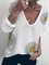 White Casual Cotton Shirts & Tops