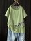 Short Sleeve Crew Neck Floral Shirts & Tops