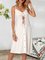 White Sleeveless Solid Shift Chiffon Dresses