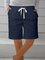 Vintage Plus Size Women Plain Pockets Casual Shorts