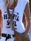 White Sleeveless Casual Vests