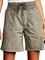Army Green Cotton-Blend Plain Casual Pants