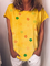 Plus size Short Sleeve Floral Shirts & Tops