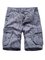Men Geometric Pockets Casual Pants