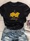 Printed Crew Neck Casual Shirts & Tops
