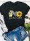 Casual Printed Cotton-Blend Crew Neck Shirts & Tops