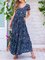 Floral Pockets Maxi Dress Summer Plus Size Dresses