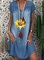 Casual Denim V Neck Dresses