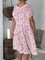 Short Sleeve Crew Neck Dresses