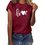 Letter Casual Short Sleeve Shirts & Tops