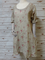 Gray Short Sleeve Floral-Print Cotton-Blend Dresses
