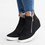 Wedge Heel Leather Sneakers