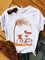 Plus Size Casual Crew Neck Floral Shirts & Tops