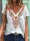 Vintage Casual Plus Size Floral Printed Tee Shirts Tops