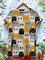 Cat Pattern Floral-print Shirts & Tops