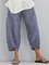 Cotton-blend Checkered/plaid Casual Pants